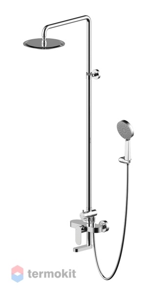Душевая система со смесителем, верхним и ручным душем Bravat Gina F665104C-A