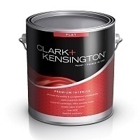 Clark+Kensington Premium Flat, Интерьерная высокопрочная матовая краска с керамическими микрогранулами, белая база, 0.946 л 