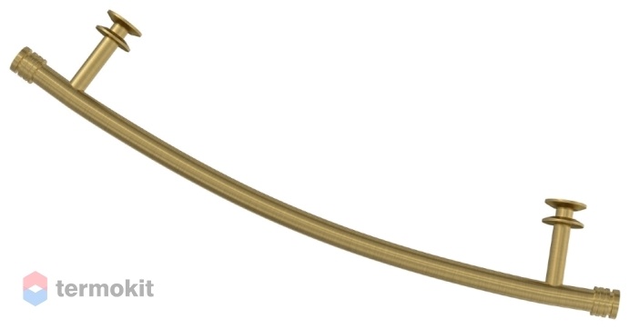 Полка для ДР Сунержа гнутая 470мм (сталь) состаренная латунь Флюид, Богема, Модус