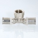 Пресс-фитинг тройник с переходом на внутреннюю резьбу Valtec 26 х 1/2" х 26