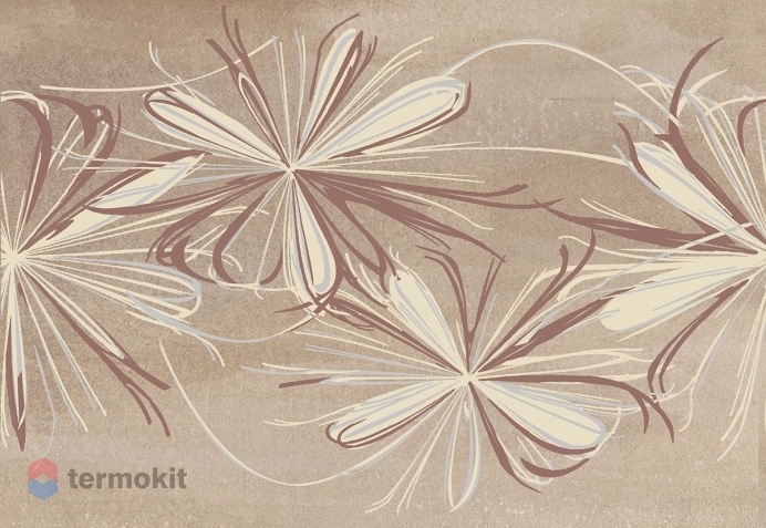 Керамическая плитка Azori Sonnet Beige Flower декор 20,1х50,5