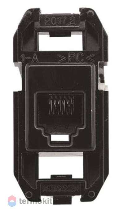 Разъем телекоммуникационный RJ12 ABB Niessen Zenit на 6 контактов 2017.2