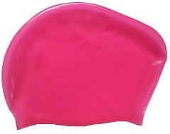 Шапочка для плавания силиконовая Dobest для длинных волос KW40 розовый