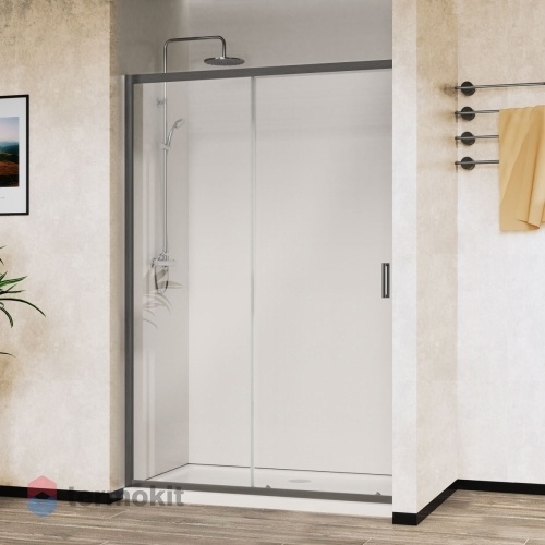 Душевая дверь Vincea City 1200х1950 вороненая сталь VDS-5CT120CLGM