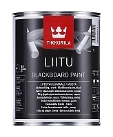 Tikkurila Liitu, Краска, создающая эффект школьной доски,черная, 1л