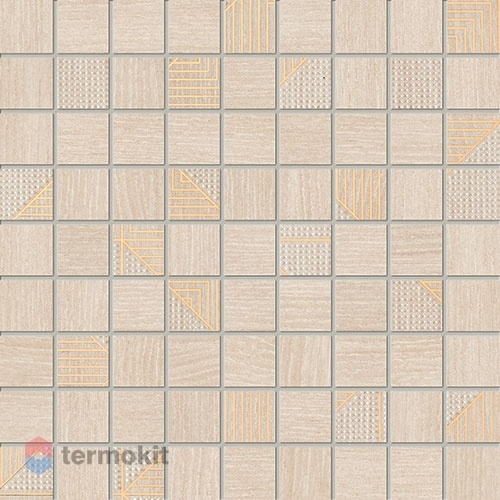 Керамическая плитка Tubadzin Woodbrille MS-beige мозаика 30x30