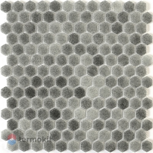 Стеклянная мозаика Natural Steppa STP-GR012-HEX (2,5 Hexagon) 30х30
