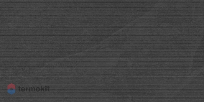 Керамогранит Laparet Badrock Shadow Deco Lines графитовый 60х120 матовый микроструктура