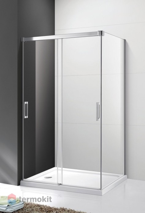 Душевой уголок Cezares Tandem Soft 1900x1200x1000 (рифленое стекло) правый хром TANDEM-SOFT-AH-2-120/90-P-Cr-R