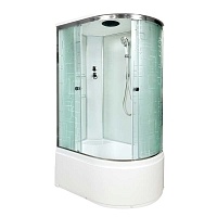 Душевая кабина Deto EM 110x110 Хром (узорчатое стекло) ЕМ4511 L стандартная