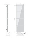 Дизайн-радиатор Varmann Solido Glass 1520x550 DR панель из закаленного стекла с нанесением рисунка, с нижним правым подключением