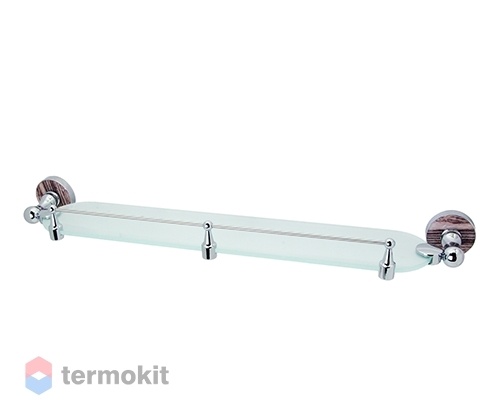 Полка стеклянная с бортиком WasserKRAFT Regen K-69044