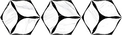 Керамогранит Oset Corola Hex Black 20x24
