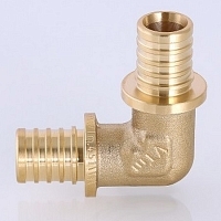 Valtec Угольник надвижной 16х16 латунь CW614N