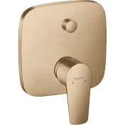 Встраиваемый смеситель для ванны и душа Hansgrohe Talis E шлифованная бронза 71745140
