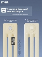 Стальной трубчатый радиатор Kohr Heim 3057/22 секции с боковым подключением 3/4 RAL1015