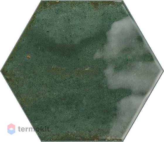 Керамическая плитка Ribesalbes Hope Olive Hex Glossy настенная 15x17.3