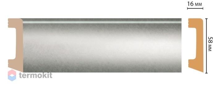 Плинтус цветной Decomaster D234-375 ДМ