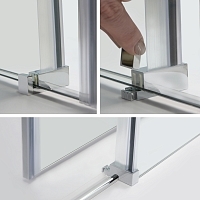 Душевой уголок WasserKRAFT Vils 1000x900x2000 серебристый 56R22