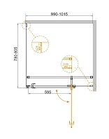 Душевой уголок Cezares Valvola 1950x1000x800 хром VALVOLA-AH-1-100/80-C-Cr