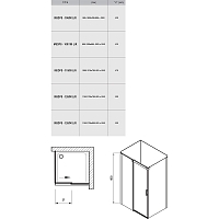 Душевой уголок Ravak Matrix MSDPS 1950x1000x800 R белый 0WPA4100Z1