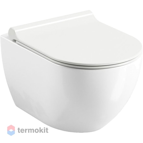 Унитаз подвесной Ravak Uni Chrome RimOFF с сиденьем X01535+X01550