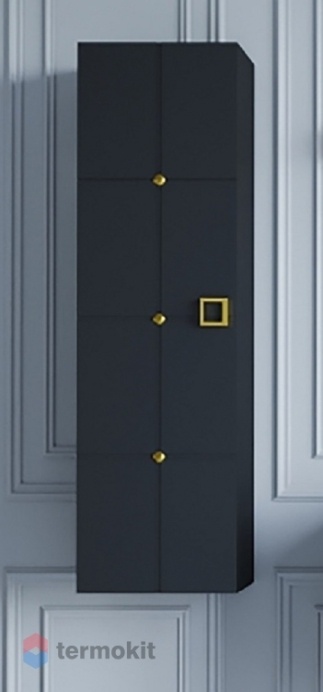 Шкаф-колонна Boheme Vallessi Avantgarde Piazza 35 подвесной черный/золото 844-BG