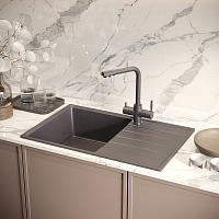 Мойка для кухни Domaci Солерно черный DP 780-08