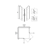 Душевой уголок Niagara Nova 1900x900x900 хром NG- 6613-08