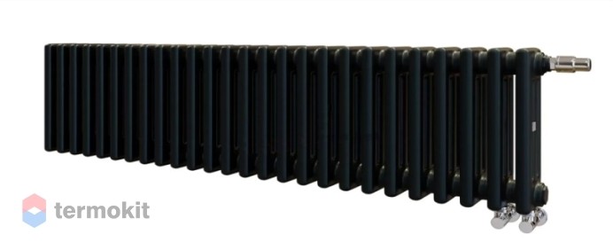 Стальной трубчатый радиатор Arbonia 3030/38 N69 твв с нижним подключением цвет Черный матовый (Slate)