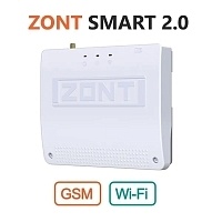 Отопительный контроллер ZONT SMART 2.0 (744) Отопительный GSM / Wi-Fi контроллер для газовых и электрических котлов