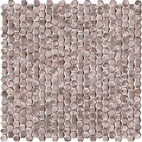 Металлическая мозаика Lantic Colonial Gravity Aluminium Hexagon Rose Gold 30,7x30,4