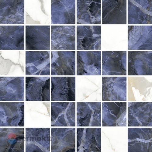 Керамическая плитка Laparet Laurel Мозаика микс синий 29,7х29,7