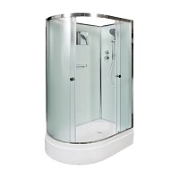Душевая кабина Deto D 120x80 Хром (рифленое стекло) D272 R