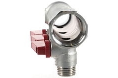 Kromwell Коллектор из латуни с отсекающими шаровыми кранами на НР 1" x 1/2" 3 вых.