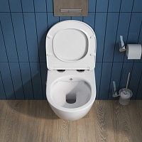 Унитаз подвесной BelBagno UNO с сиденьем микролифт BB3105CHR-BS/SC