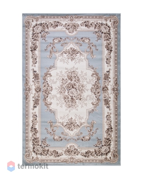 Ковёр Merinos Valencia Deluxe 150x300 прямоугольный голубой/бежевый 4015