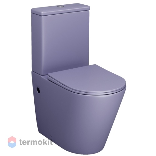 Унитаз напольный Grossman Color с сиденьем микролифт фиолетовый матовый GR-4480LIMS