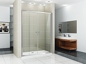 Душевая дверь в проем CEZARES PRATICO-BF-2 1850x1700 (матовое стекло) Хром