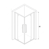 Душевой уголок RGW Stilvoll SV-33B 2000x1000x1000 черный 06323300-14