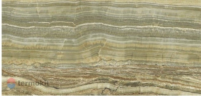 Керамогранит Ariostea Ultra Onici Green Onyx Vein Cut Lev Silk (6mm) 75x150