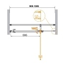 Душевая дверь Cezares Valvola VALVOLA-B-1-100-C-Cr
