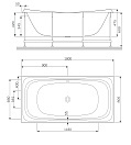 Каркас для ванны AM.PM Sensation W30A-180-080W-R