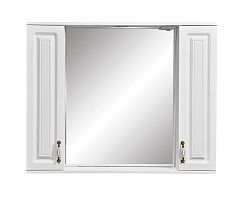 Зеркальный шкаф Stella Polar Кармела 100/С ольха белая SP-00000187