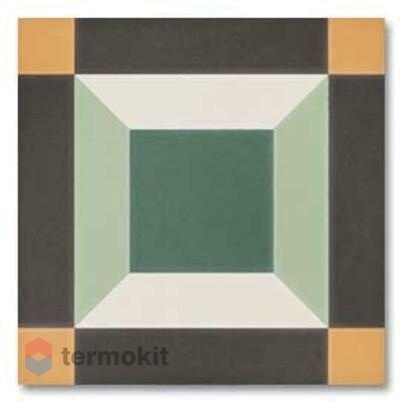 Керамогранит DNA Tiles Sync Cube Green 15x15