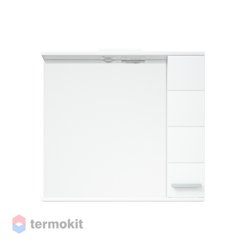 Зеркальный шкаф Corozo Денвер 80/С 80 белый глянец SD-00000532