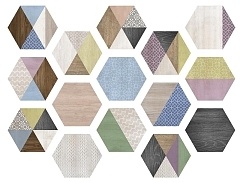 Керамогранит ITT Ceramica Art Deco Hexa (15mix) 23,2х26,7