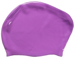 Шапочка для плавания силиконовая Dobest для длинных волос KW30 фиолетовый