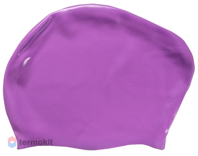 Шапочка для плавания силиконовая Dobest для длинных волос KW30 фиолетовый