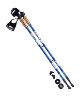 Палки для скандинавской ходьбы Berger Rainbow 77-135 см 2-секционные, синий/голубой